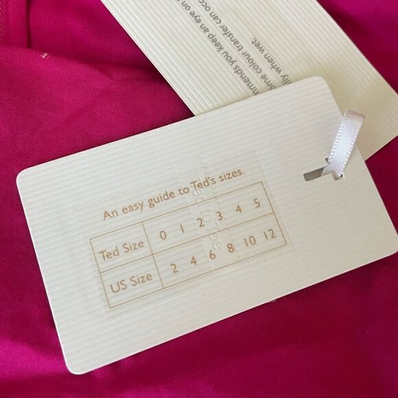 TED BAKER Melnie Drawstring Waist Jumpsuit, Deep Pink size 3 - US 8 - Picture 9 of 10